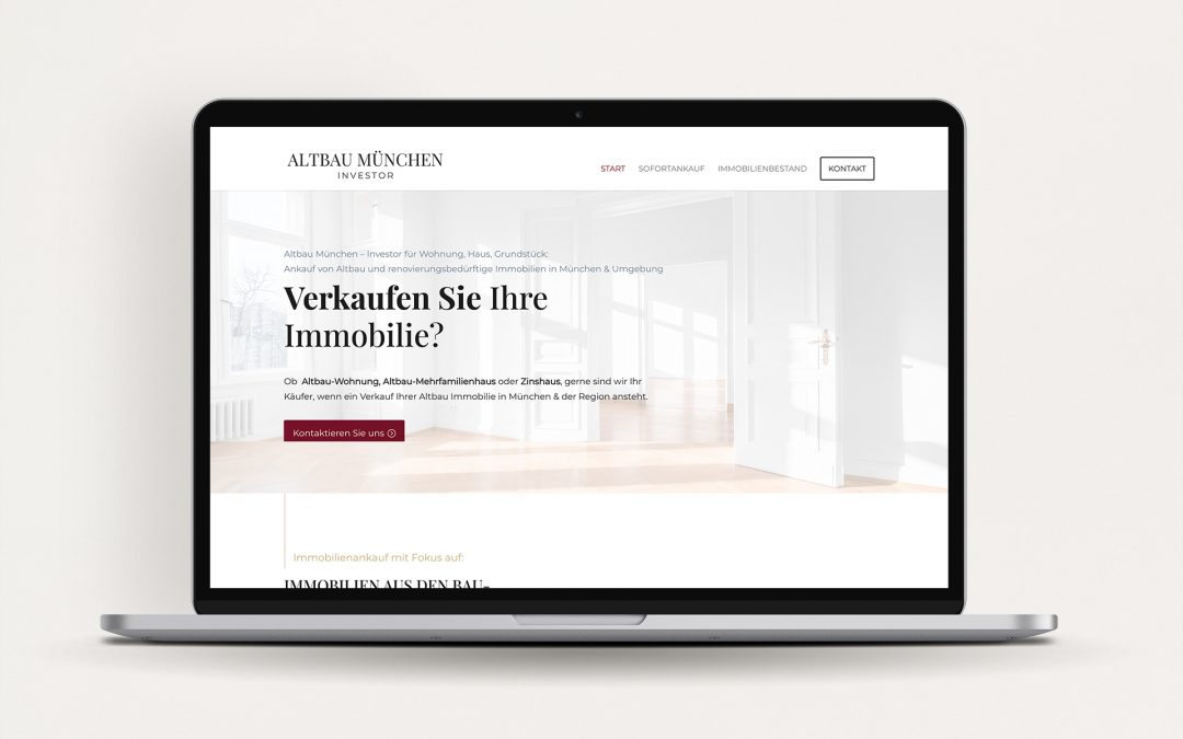 Immobilien-Website: Altbau München